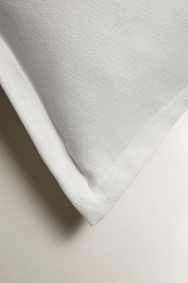 PERCALE CUSHION COVER - White by Zara - Image 1