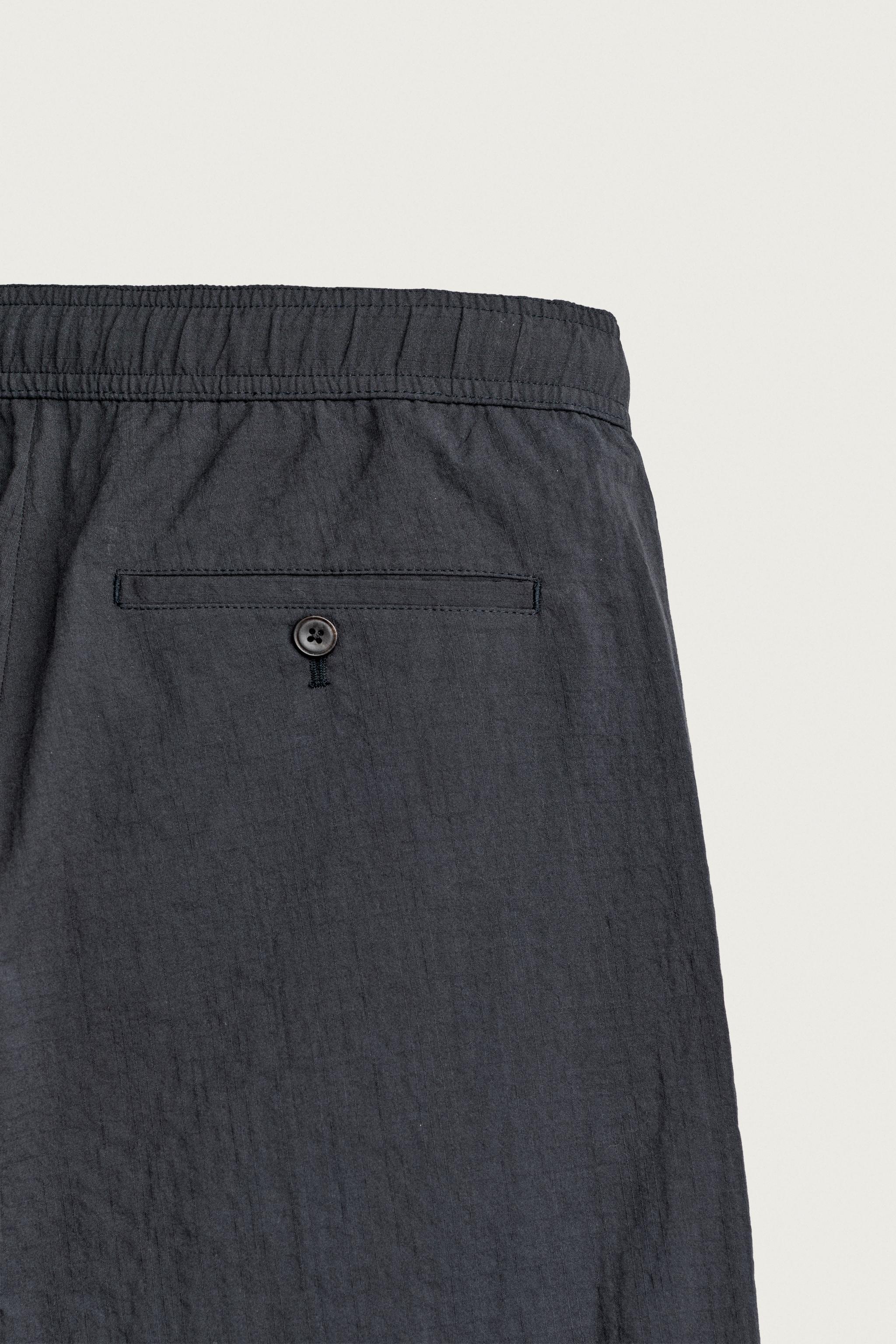 Мужские брюки Zara STRAIGHT FIT SEERSUCKER PANTS — фото 10
