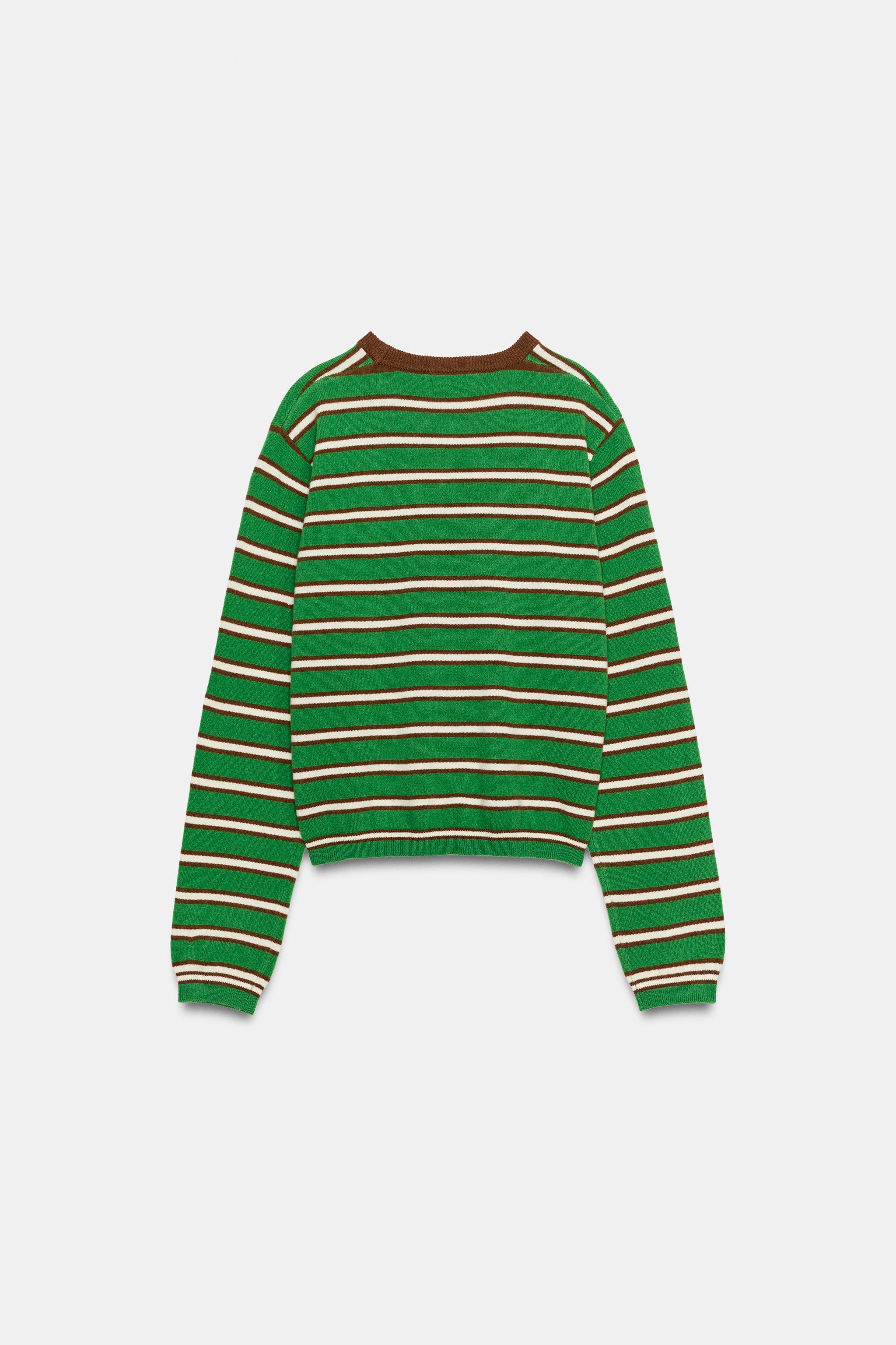 STRIPED 100% WOOL JUMPER