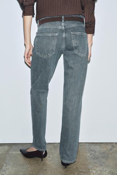 JEAN ZW COLLECTION DROIT TAILLE BASSE - Bleu délavé de Zara - Image 2