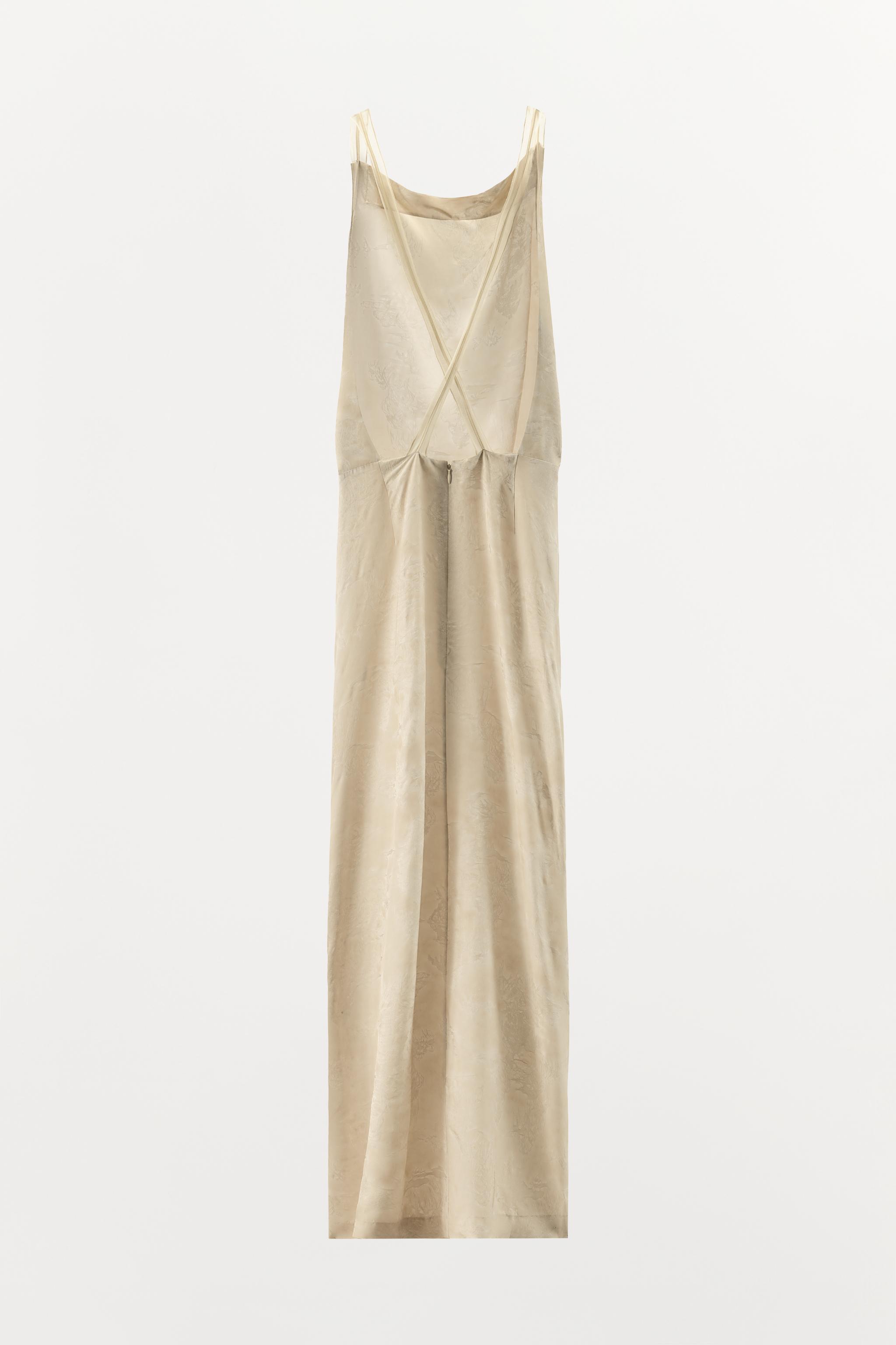 COMBINATION STRAPPY JACQUARD DRESS