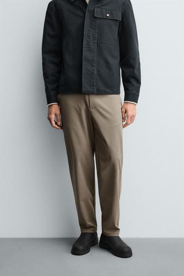 შარვალი სტრუქტურა კომფორტი - Zara-ს camel