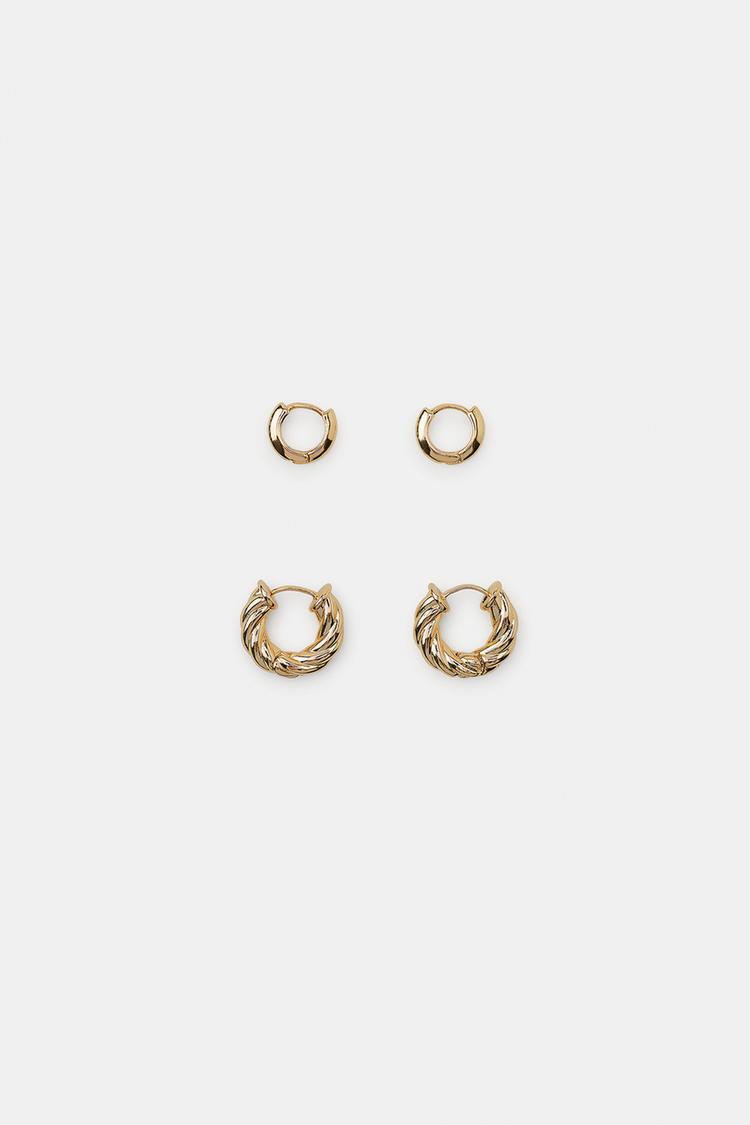 PAQUETE DE ARETES DE ARO 2