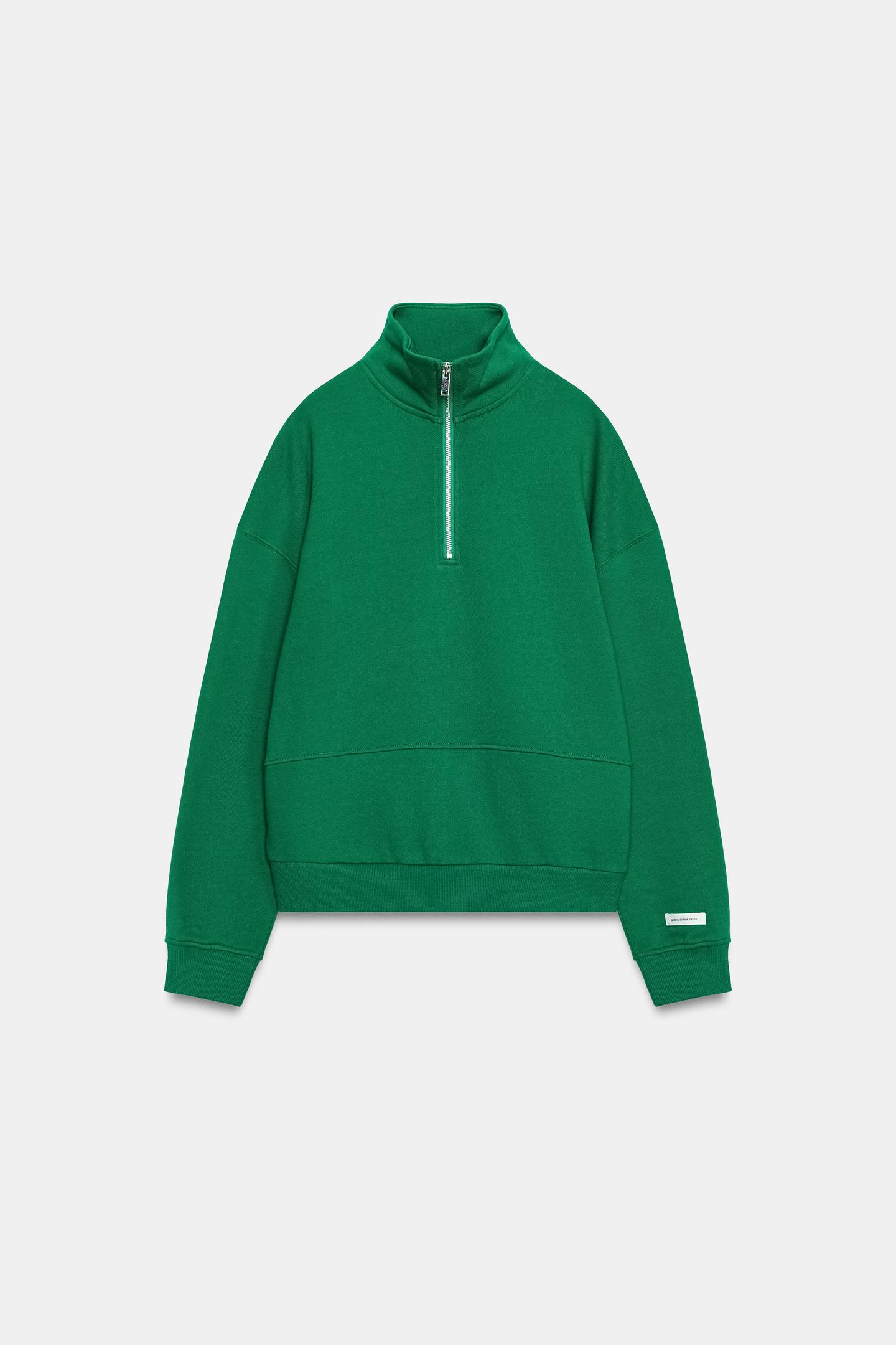 Женская толстовка Zara Label, цвет: Зелёный — фото 6