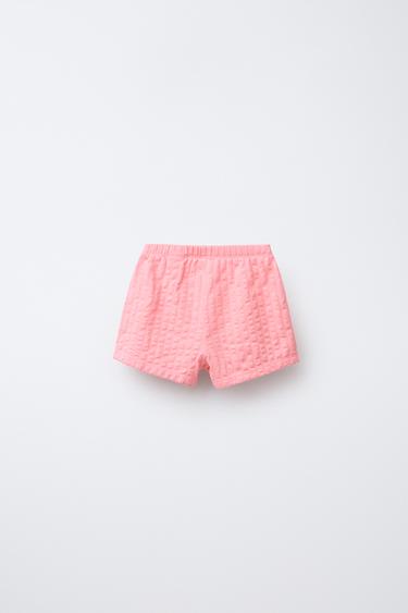 TEXTURED BERMUDA SHORTS - Pink by Zara - Image 1