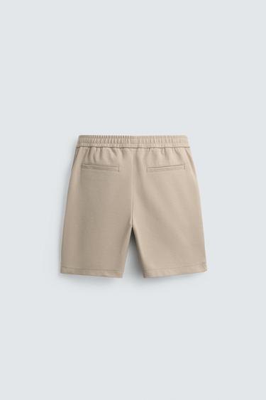 COMFORT TEXTURED BERMUDA SHORTS - Beige by Zara - Image 6