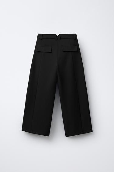 BARREL TROUSERS WITH DARTS - Black by Zara - Image 1