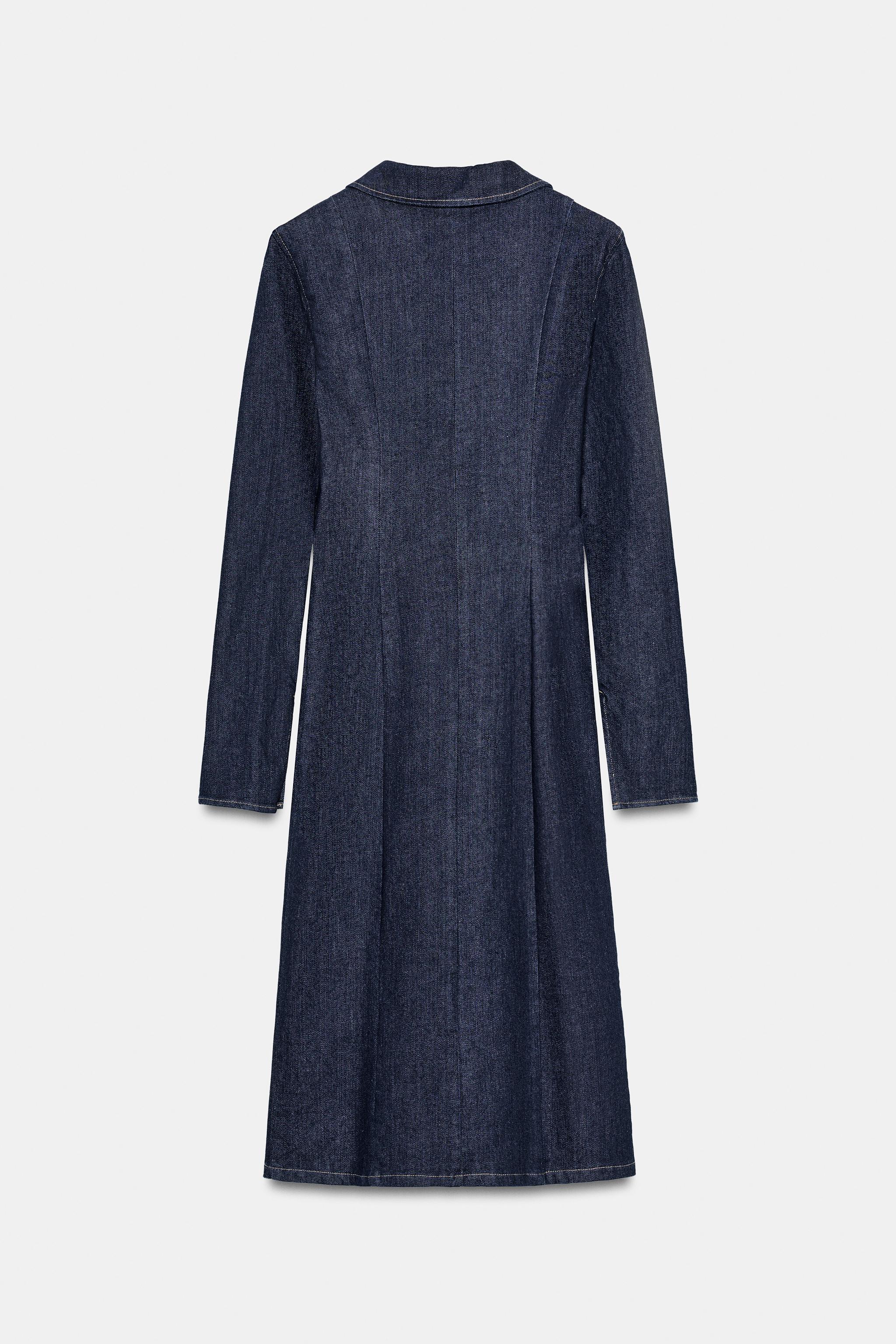 TRF DENIM ZIPPER DRESS