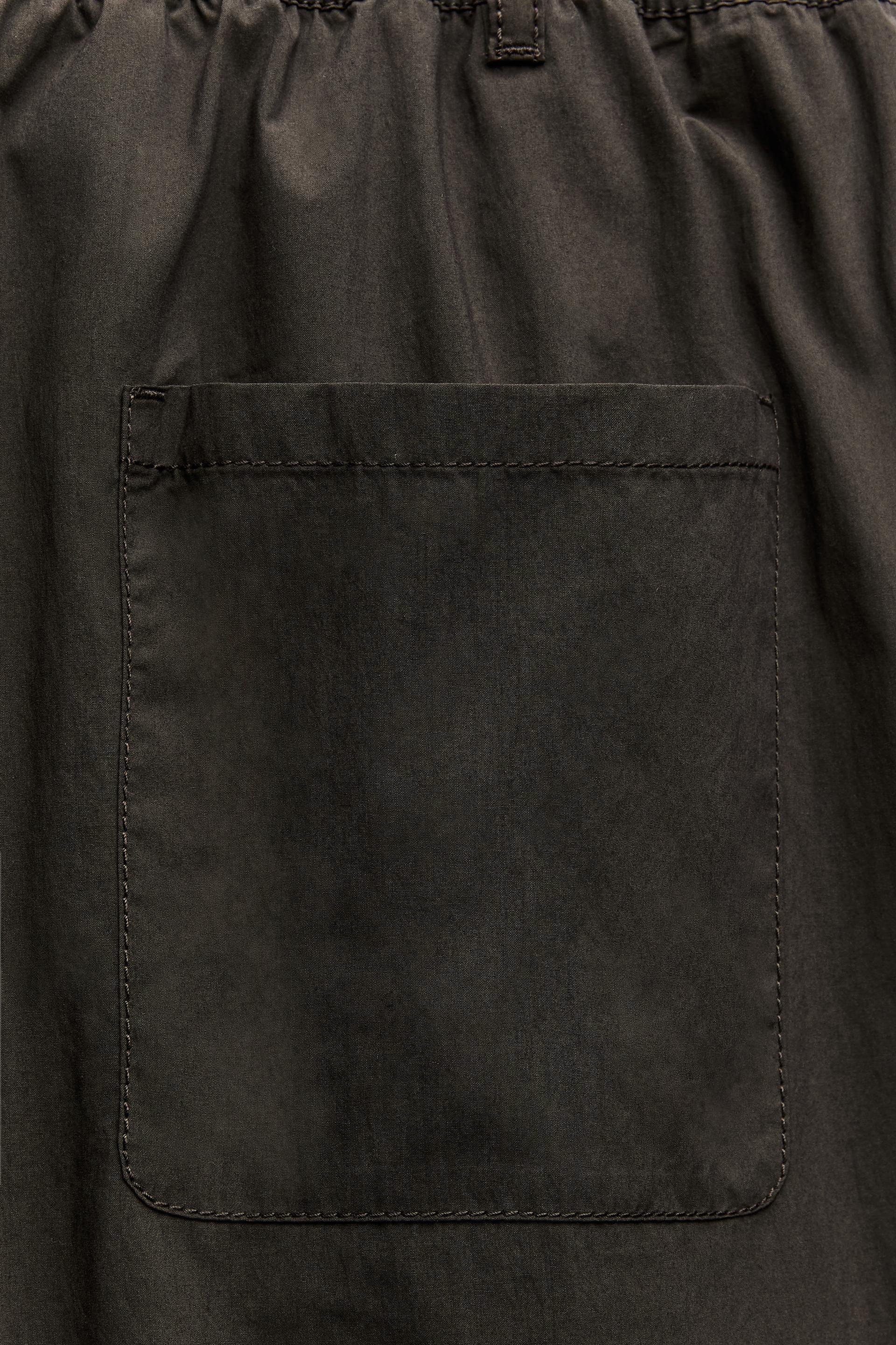 ZW COLLECTION PLEATED DRAWCORD PANTS - Dark khaki