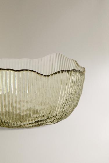 BOL VERRE RECYCLABLE RELIEF - Vert de Zara - Image 3