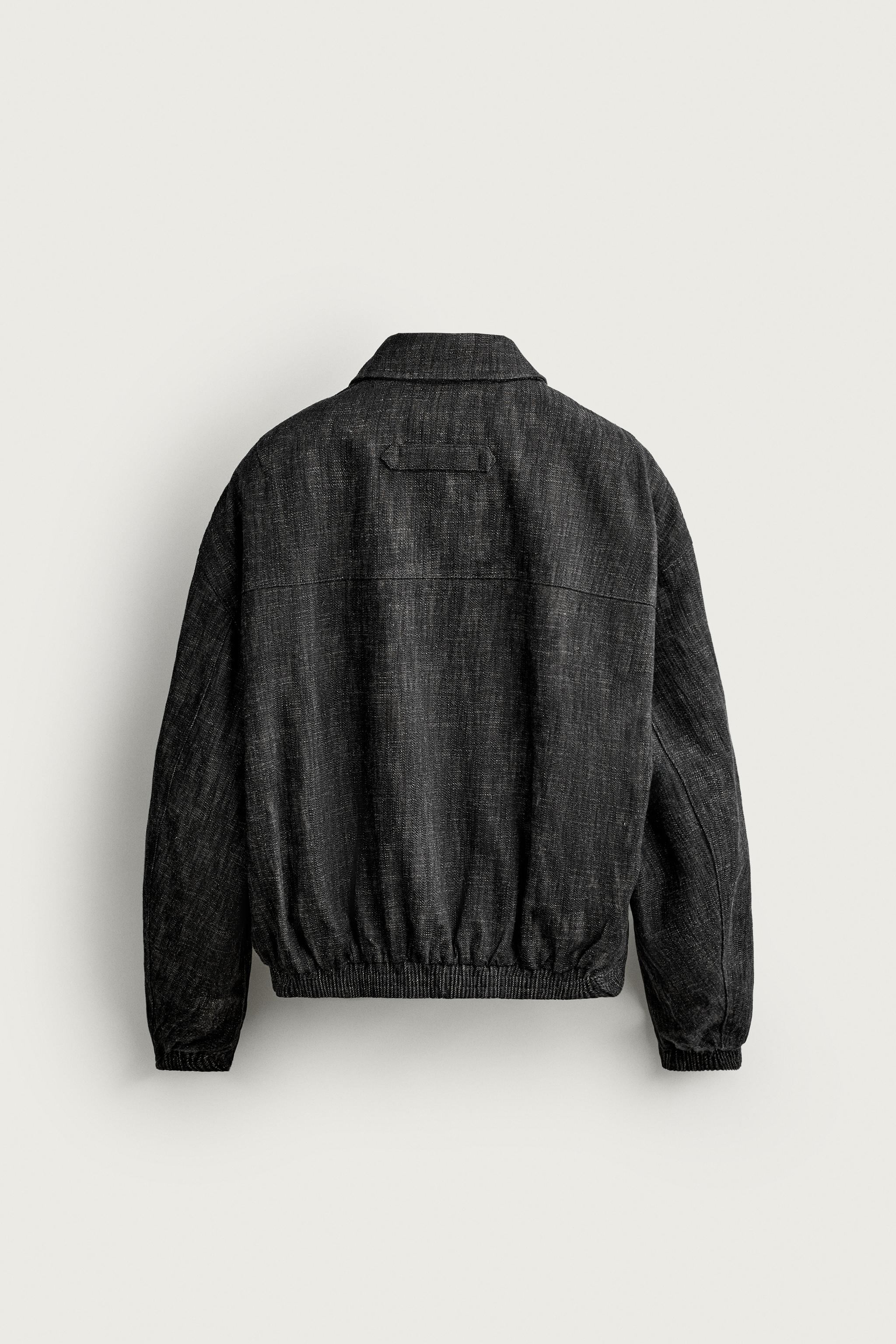 COTTON-BLEND STRUCTURED JACKET