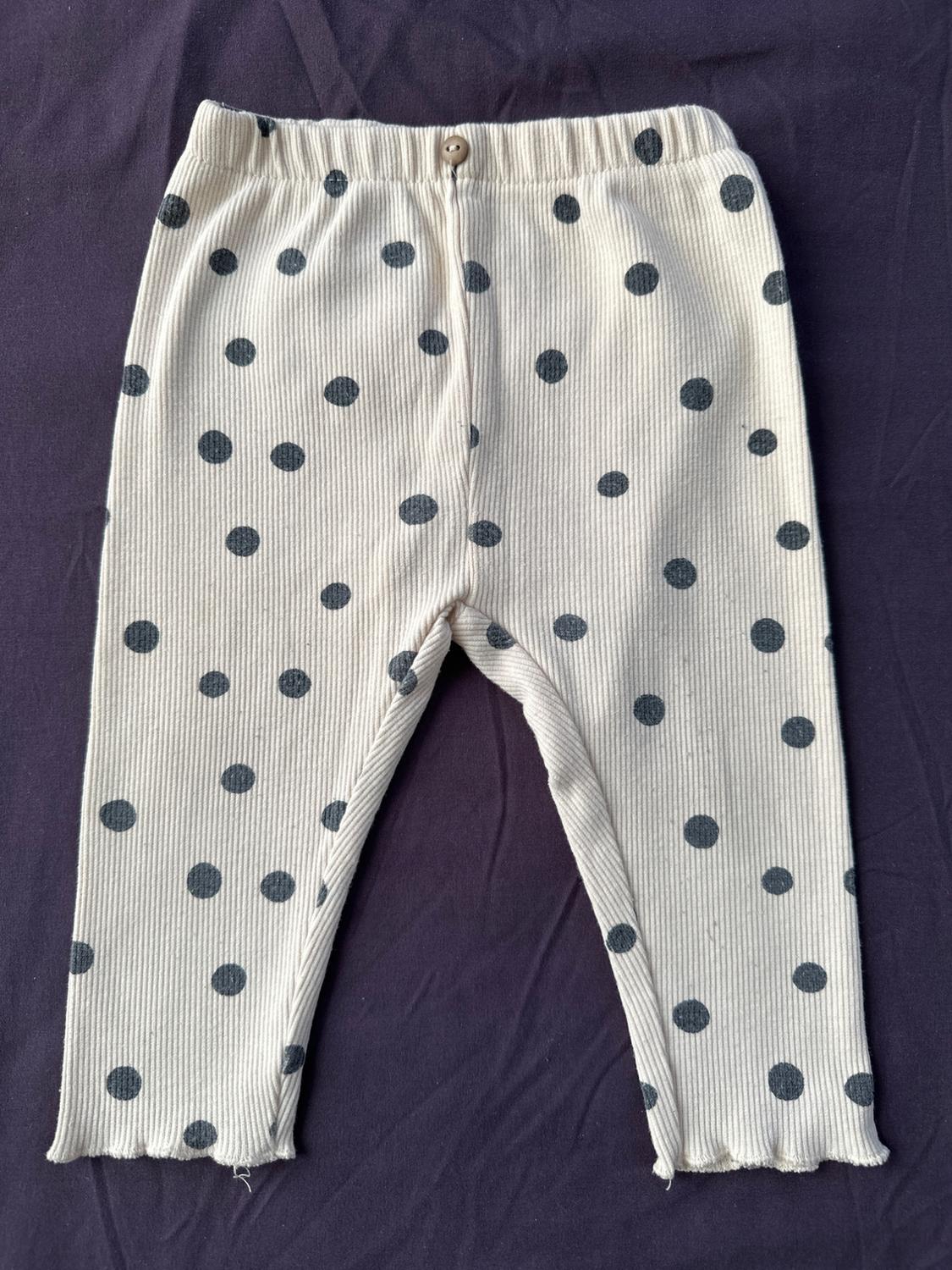 RIBBED PRINTED LEGGINGS