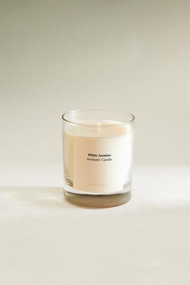 (200 G) WHITE JASMINE SCENTED CANDLE - White by Zara - Image 7