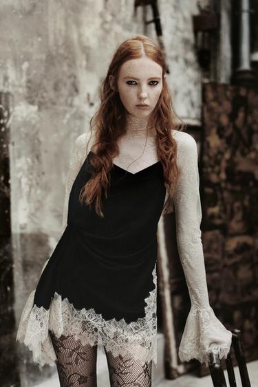 ZW COLLECTION LIMITED EDITION COMBINED SHORT DRESS - Black by Zara - Image 0