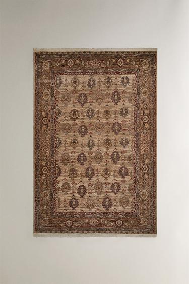 TAPIS LAINE IMPRIMÉ GÉOMÉTRIQUE - Multicolore de Zara