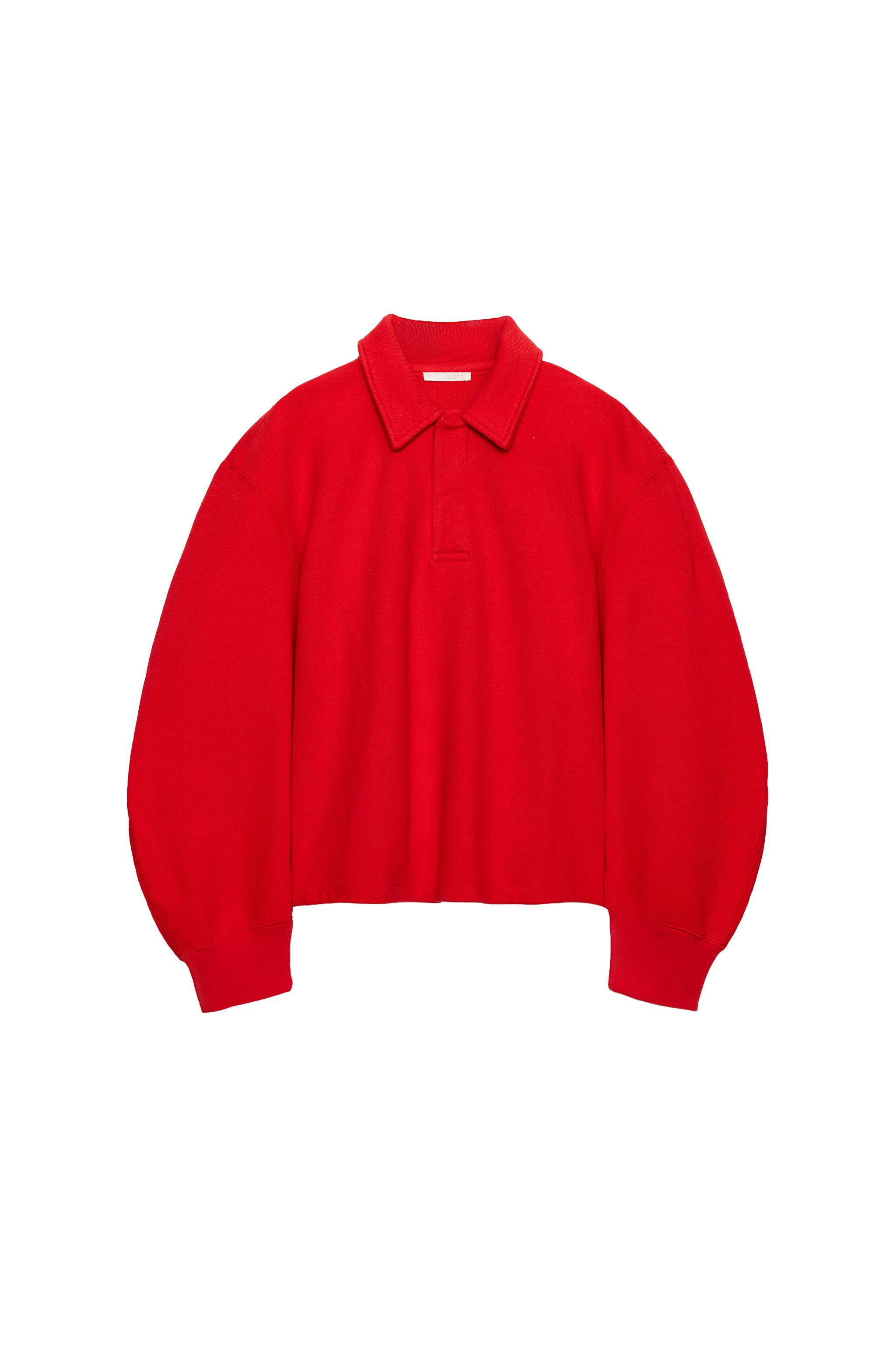 COLLARED SWEATSHIRT