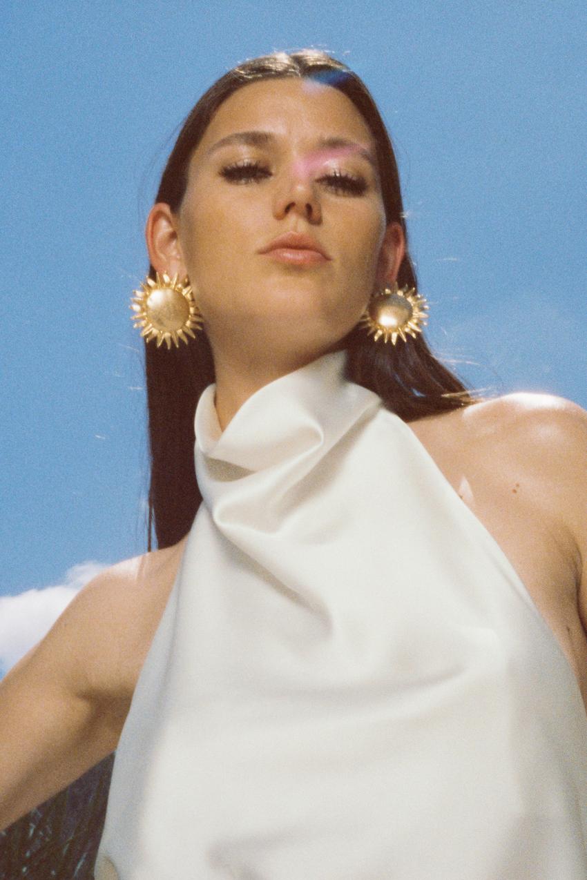 TOP HALTER SATINÉ