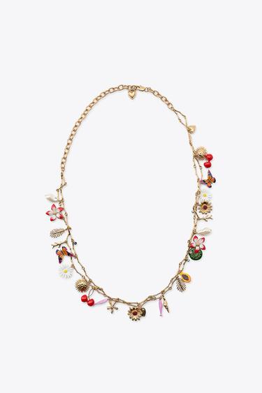 METAL CHARM BELT - Golden by Zara
