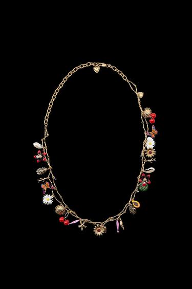 METAL CHARM BELT - Golden by Zara - Image 0