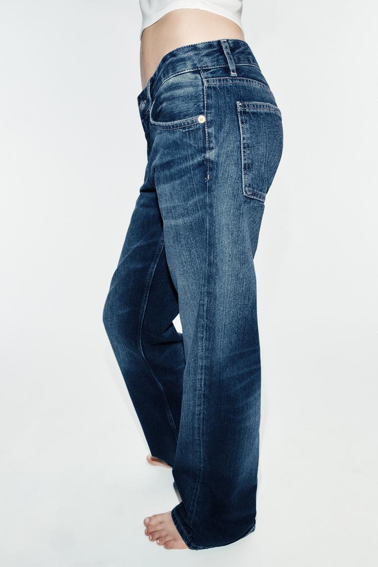TRF JEANS DE PIERNA ANCHA Y CINTURA BAJA 4