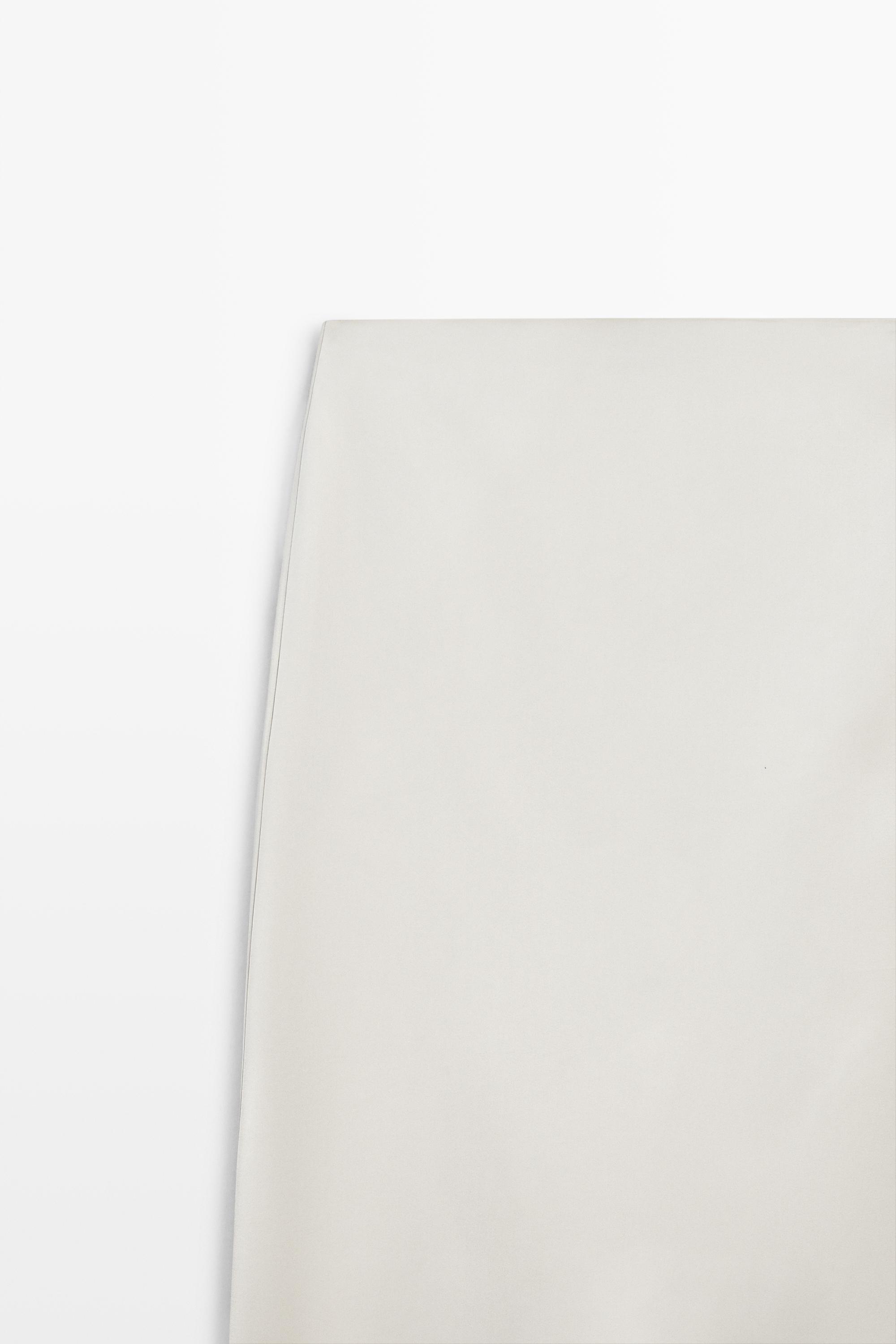 Satin lace midi skirt