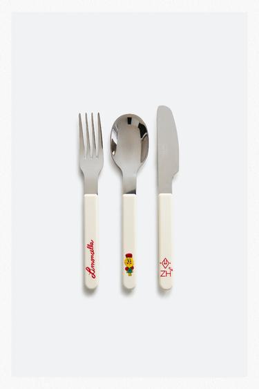 Zara KIDS' FLATWARE SET X THE ANIMALS OBSERVATORY - Multicolored