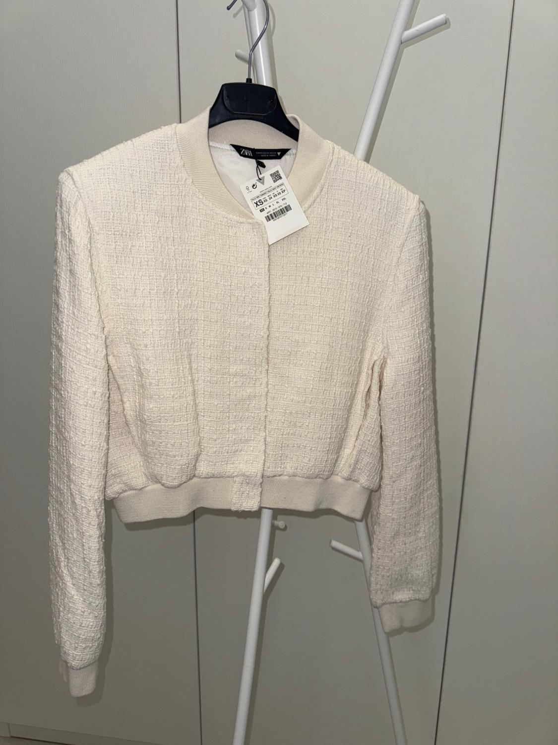 CROPPED TEXTURED BOMBER JACKET - Image 2