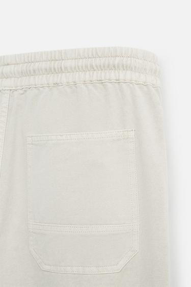 COTTON - LINEN TROUSERS - Light grey by Zara - Image 8