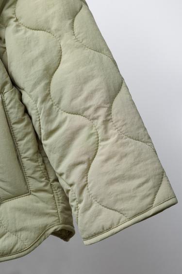 RIBBON PUFFER JACKET - Light green by Zara - Image 5