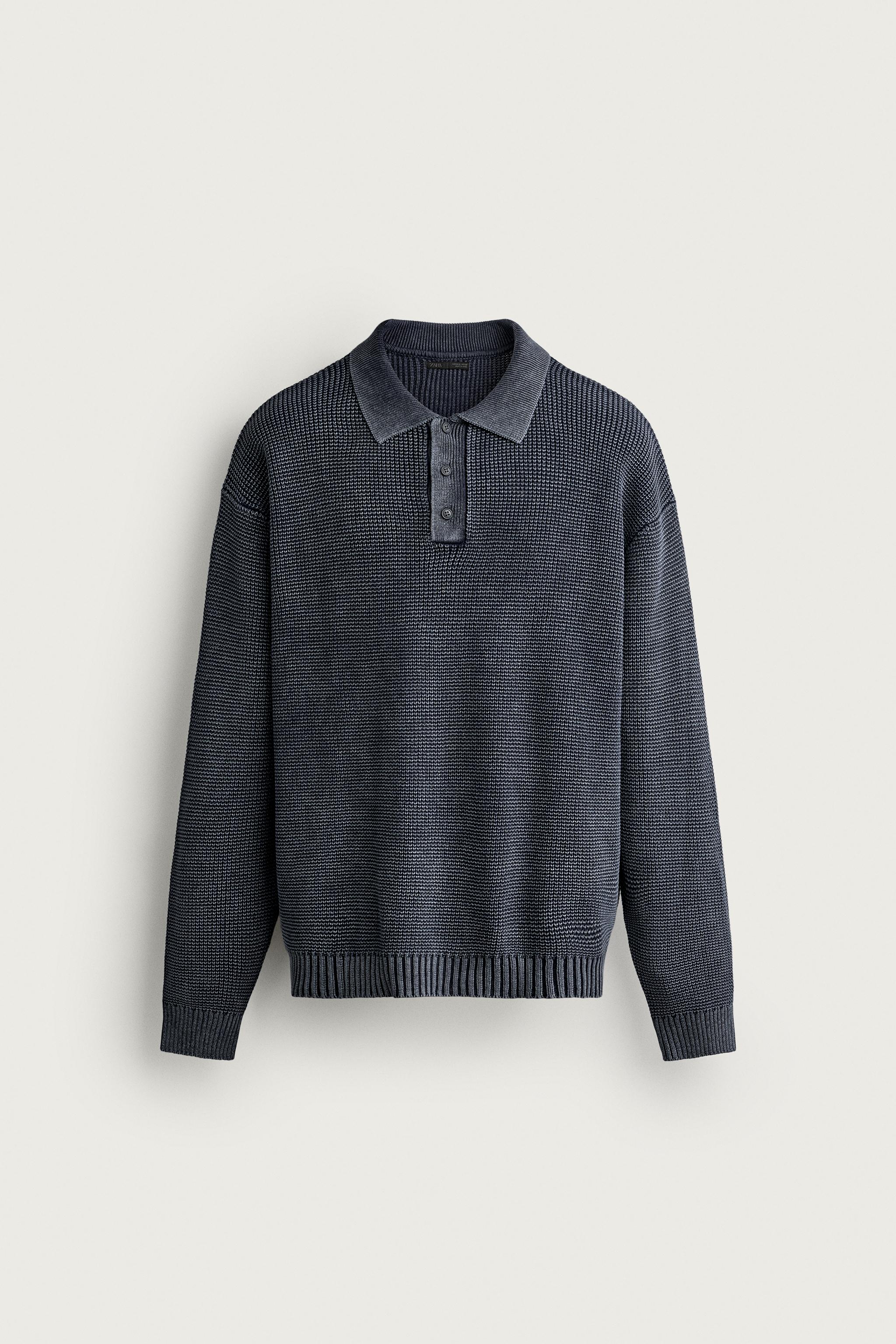 WASHED COTTON KNIT POLO