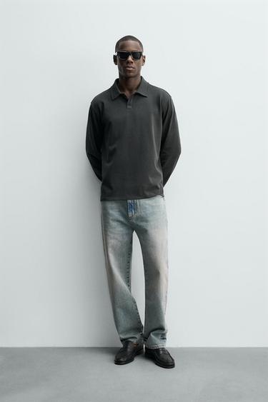 POLO REGULAR FIT - Marino oscuro de Zara - Imagen 0