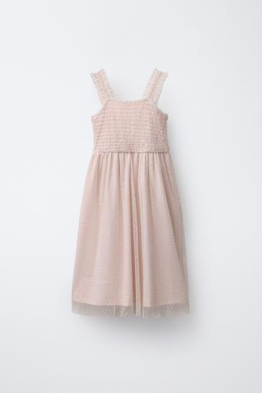 SHINY TULLE DRESS - Pink by Zara - Image 0