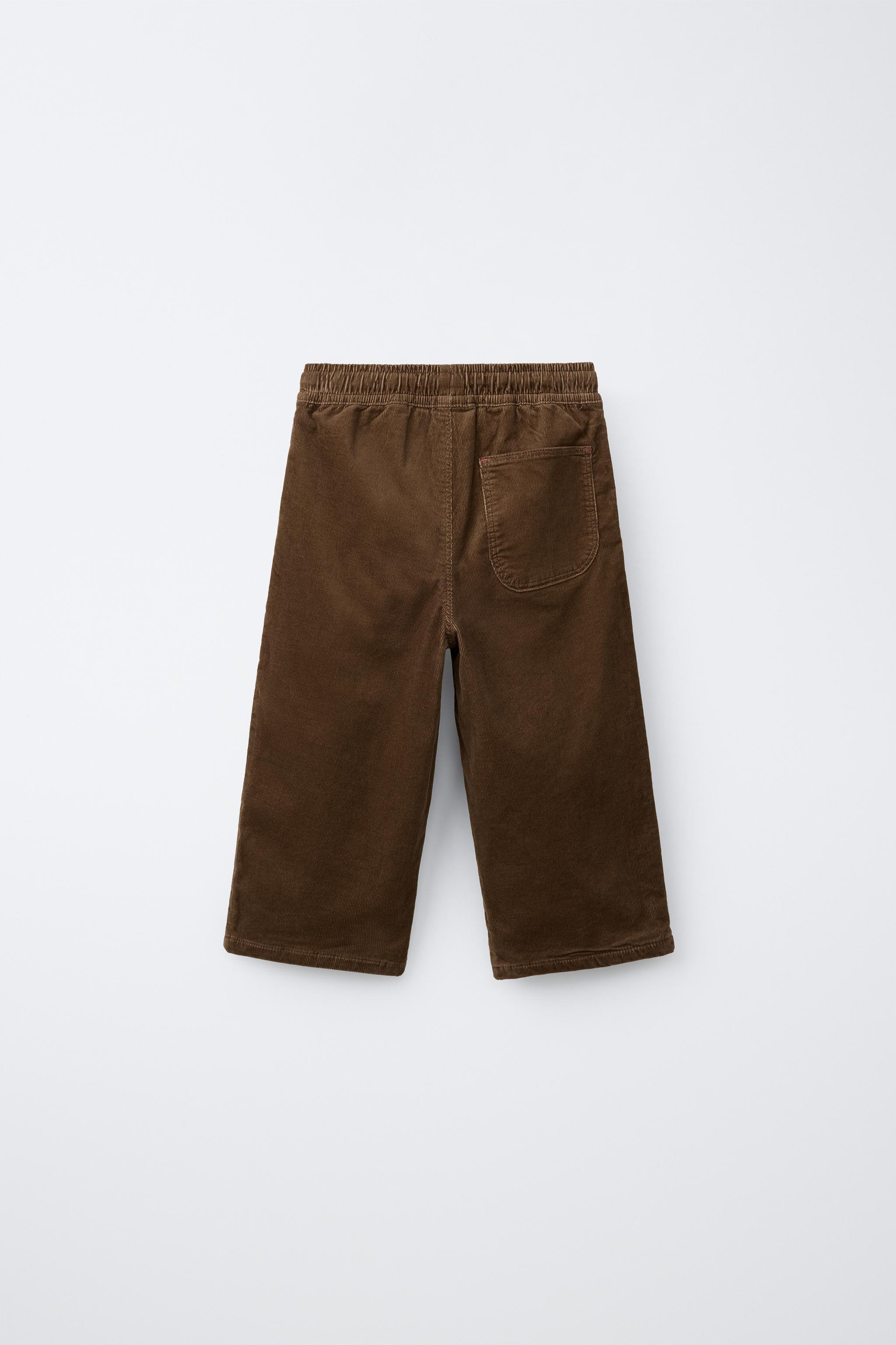 PANTALON VELOURS CÔTELÉ FIN BAGGY