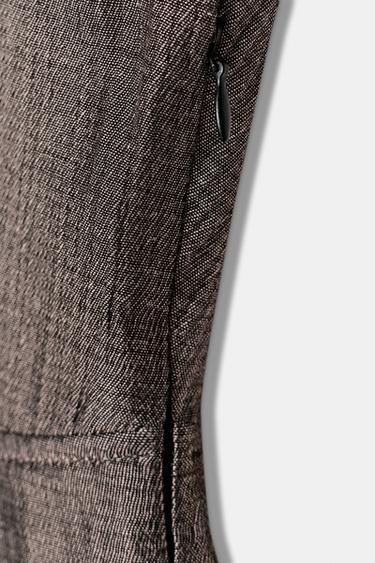 MIDI WRAP DRESS - Taupe grey by Zara - Image 2