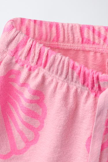 FLUORESCENT SHELL PRINT BERMUDA SHORTS - Neon pink by Zara - Image 2