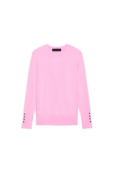 Zara BASIC PLAIN KNIT JUMPER - Mid-pink
