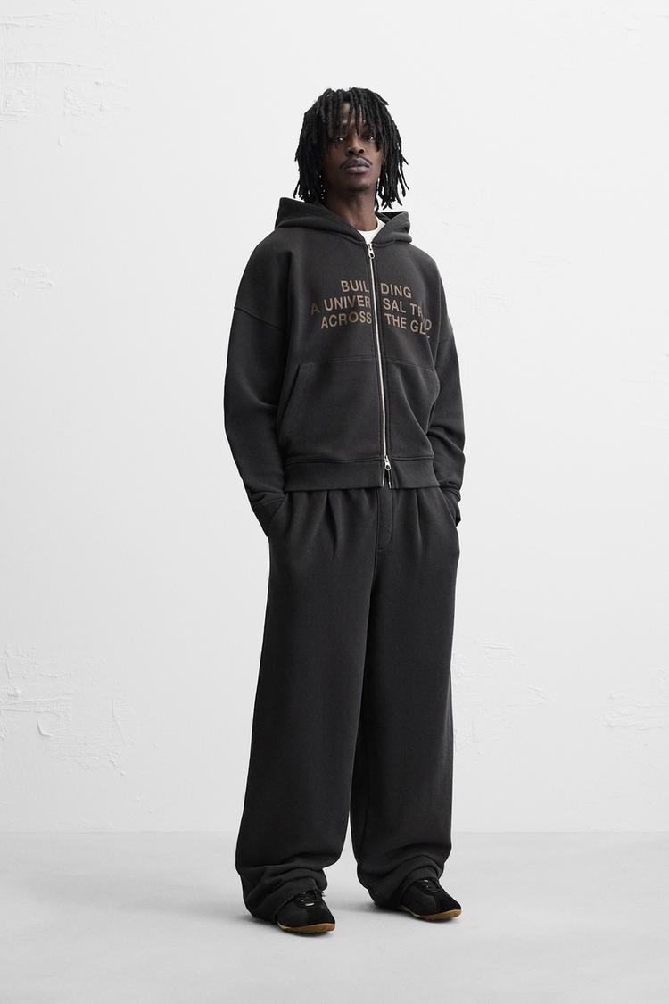 Sweatpants Zara Pantaloni Tuta Uomo Wide Leg Pantaloni Tuta Uomo