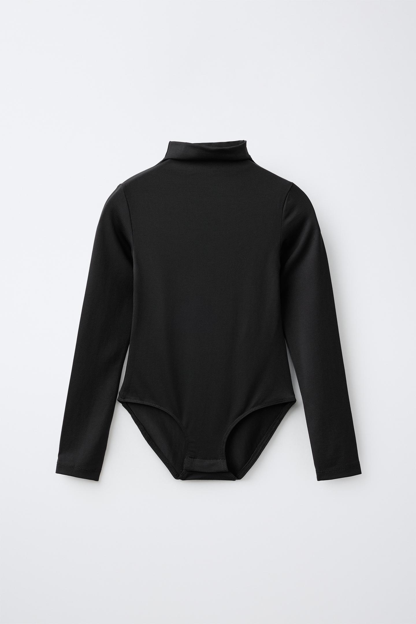 Боди Polyamide для детей, длинный рукав — Zara, цвет: Чёрный — фото 1