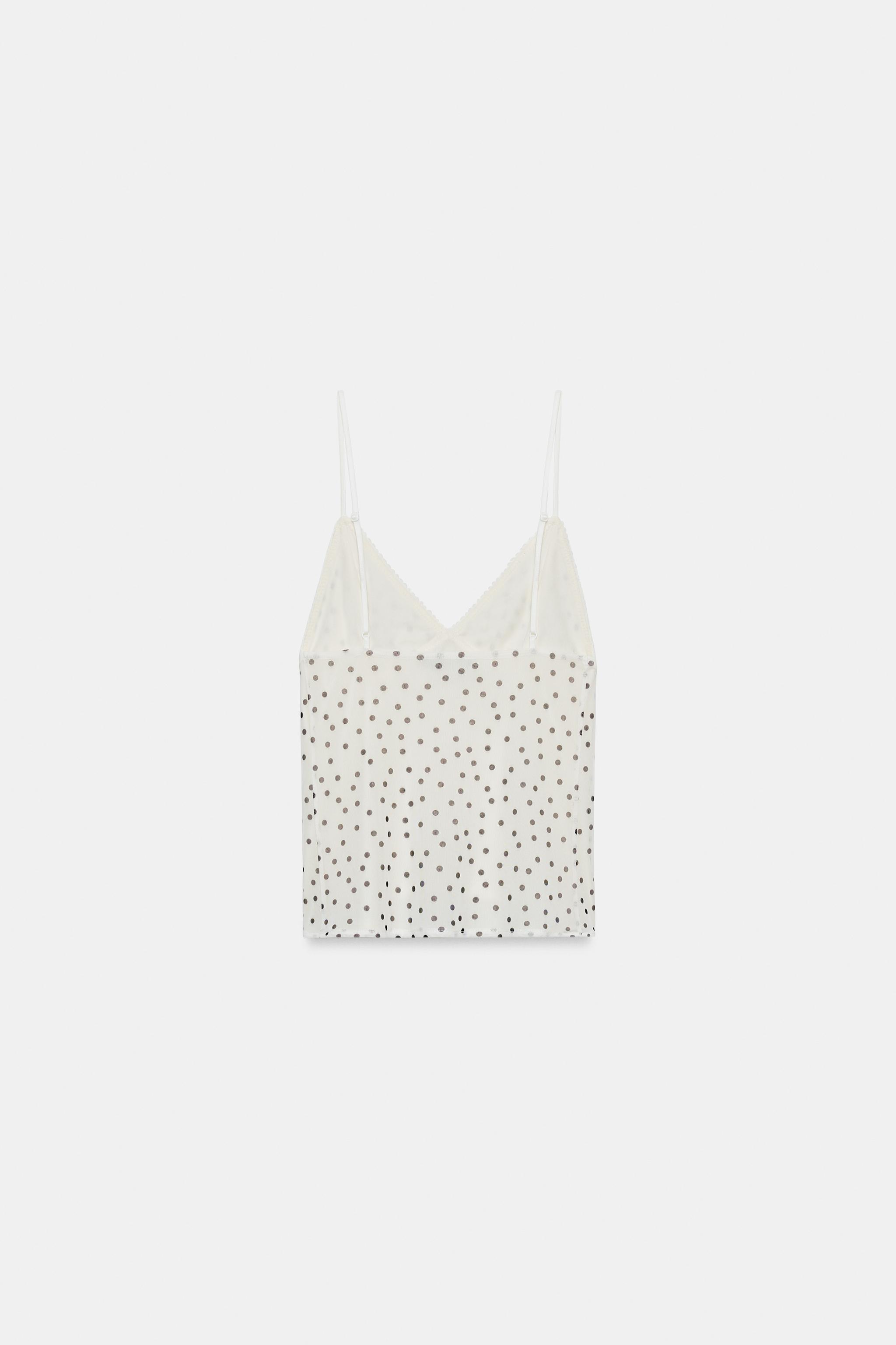 ANIMAL PRINT TULLE TOP