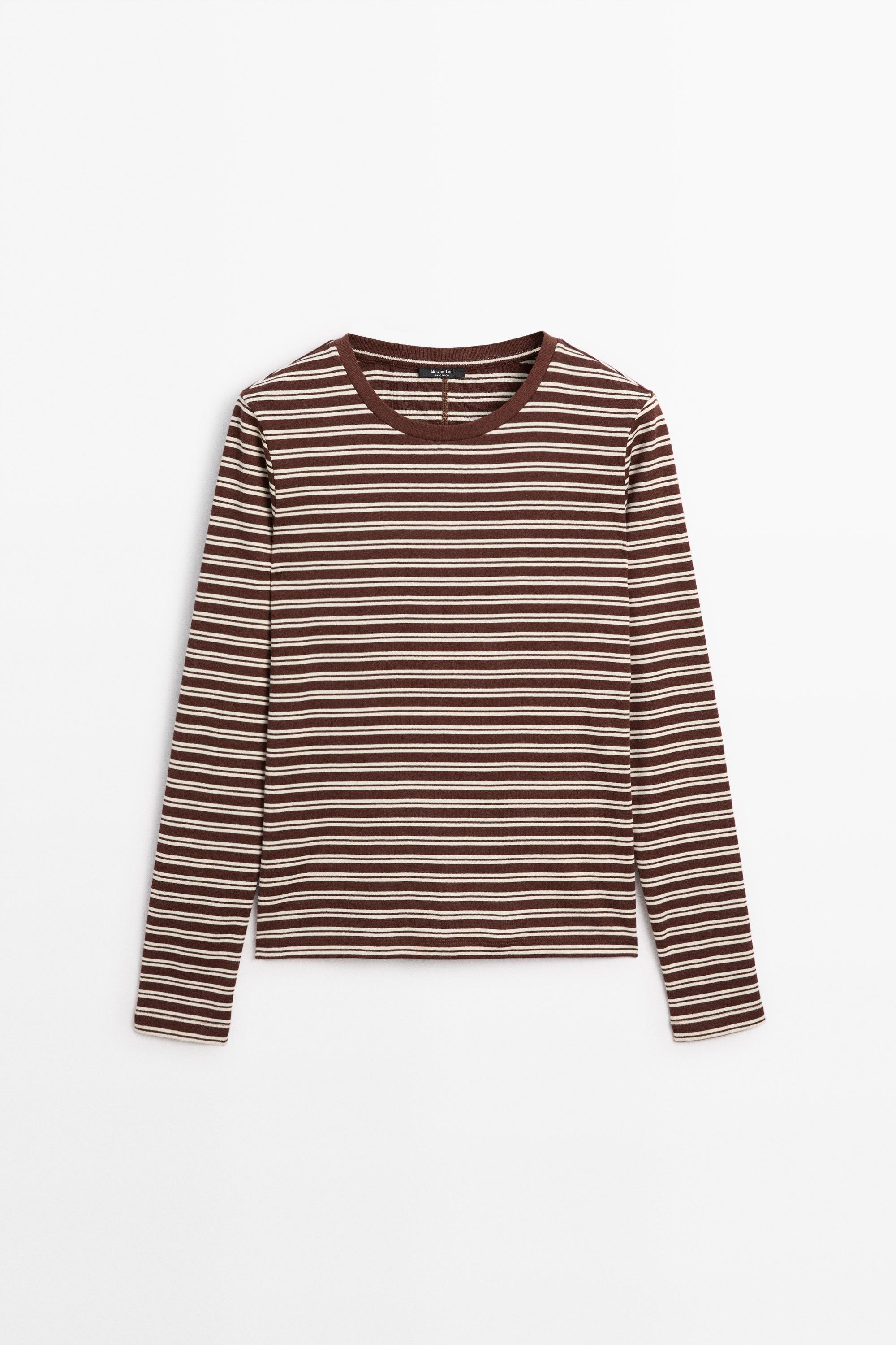 100% cotton striped T-shirt