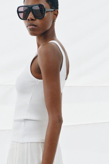 VEST TOP - White by Zara