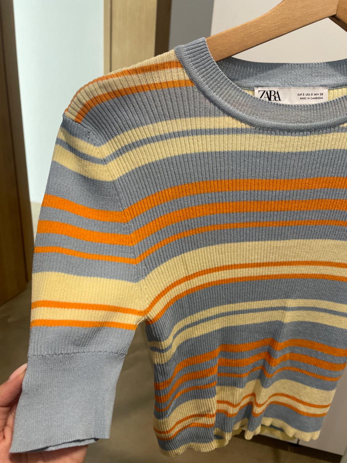STRIPED KNIT TOP - Image 3