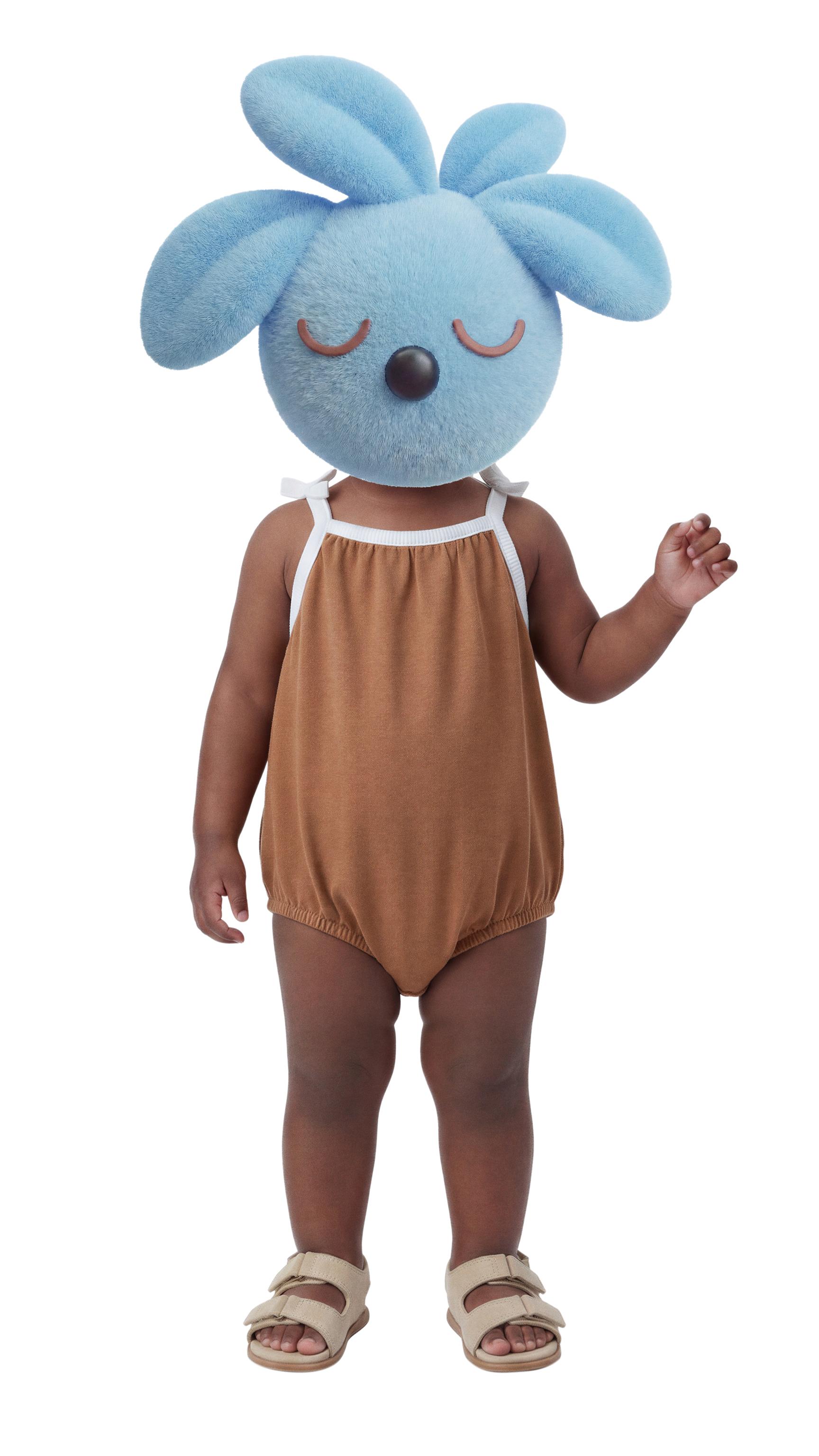 CONTRAST PIPING ROMPER — Chocolate