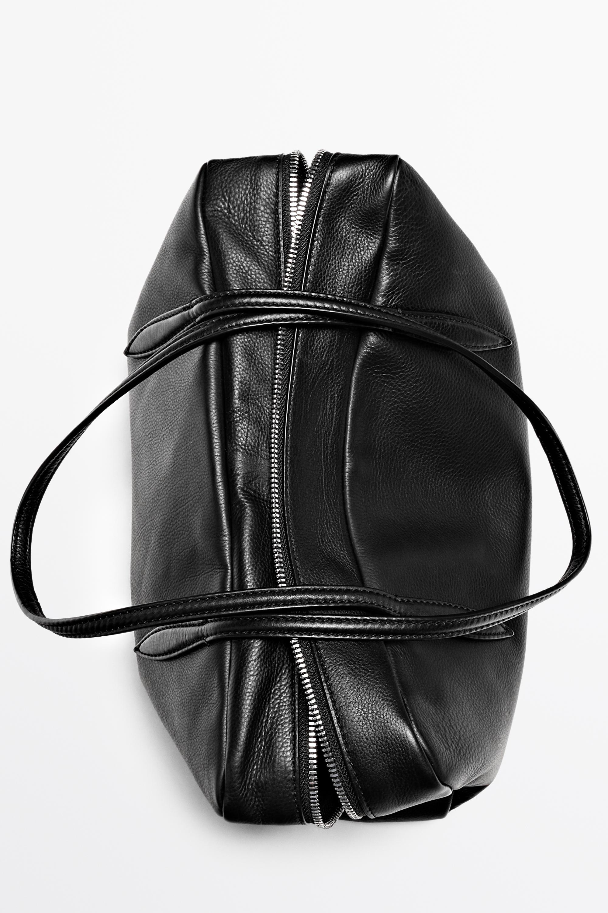 Nappa leather mini duffle bag