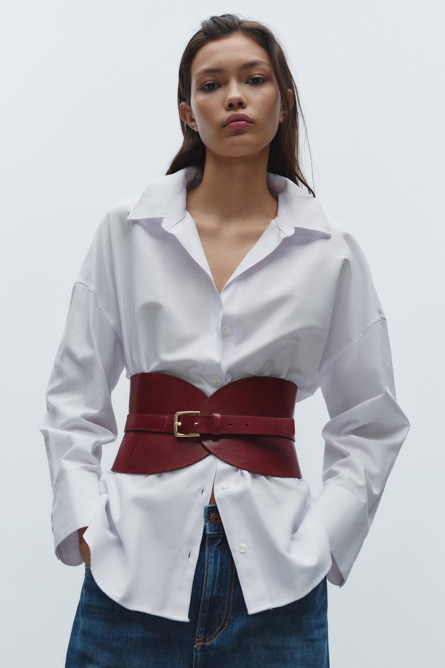LEATHER SASH BELT