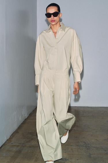 ZW COLLECTION LIMITED EDITION OVERSIZE SHIRT - Light beige by Zara - Image 0