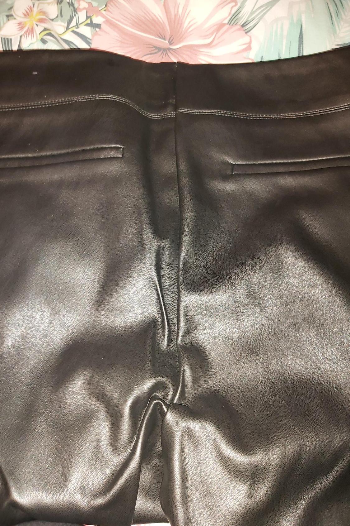 FAUX LEATHER LEGGINGS WITH ZIP AT THE HEAM - Image 3