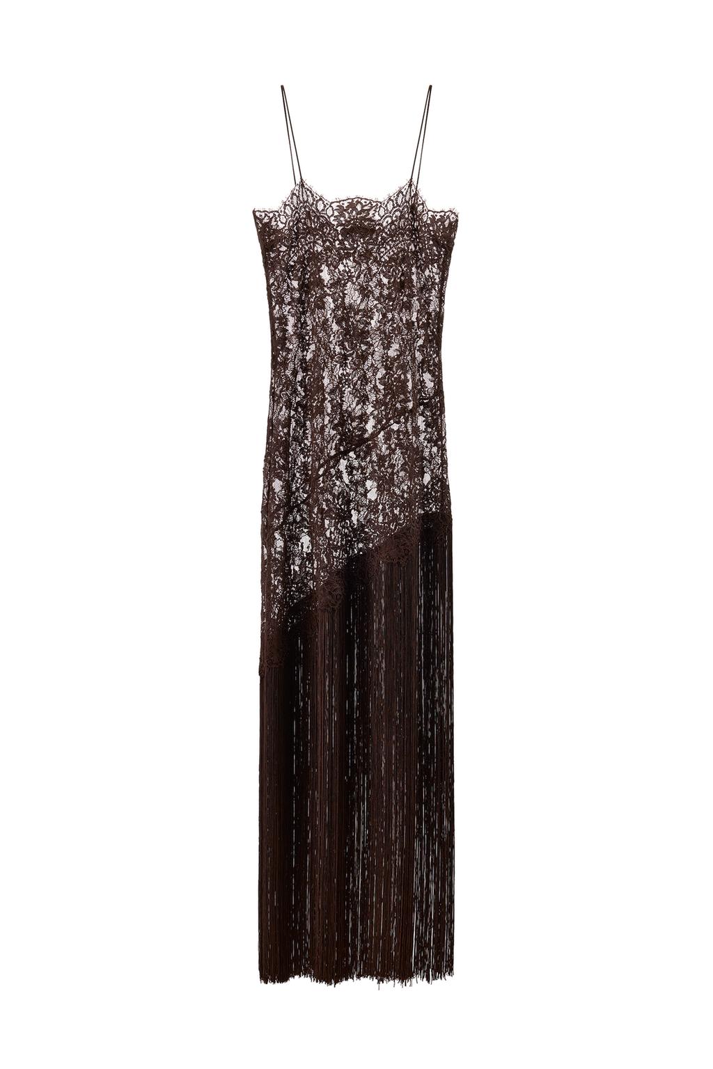 FRINGED LACE STRAP DRESS - image 3