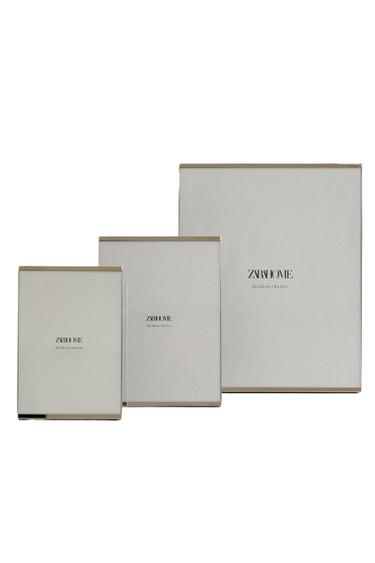 Zara SILVER METAL PHOTO FRAME - Silver