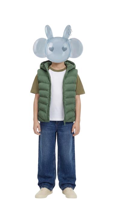 ULTRA-LIGHTWEIGHT WATER-REPELLENT HOODED GILET - Light khaki by Zara